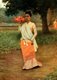 Burma / Myanmar: 'An Offering of Roses for the Pagoda', from an oil painting by James Raeburn Middleton, c.1920.