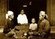 Burma / Myanmar: A Burmese host receives a guest, c.1892-96.